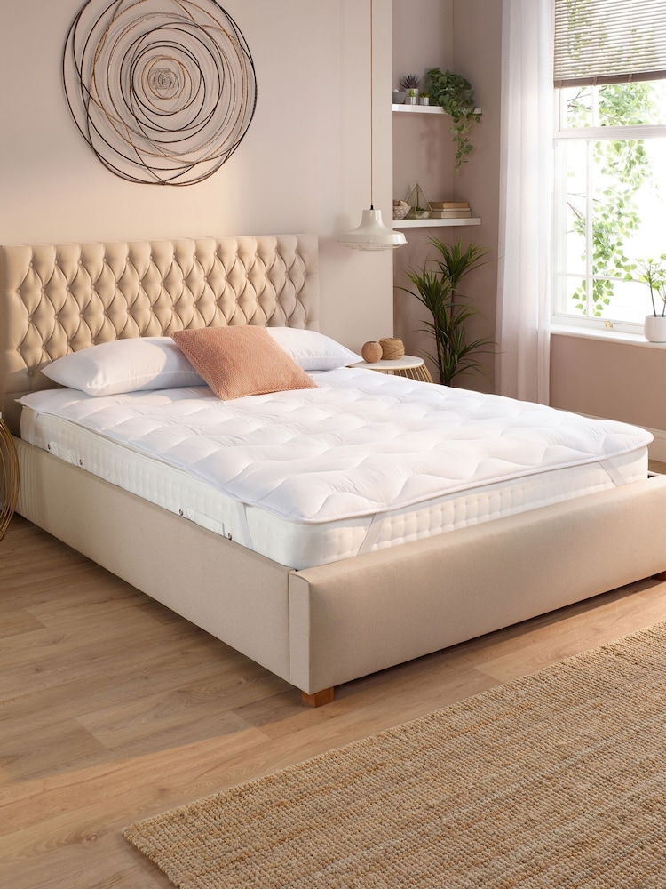 Slumberdown White Sleep Soundly Climate Control Mattress 25cm Topper - Image 1 of 7