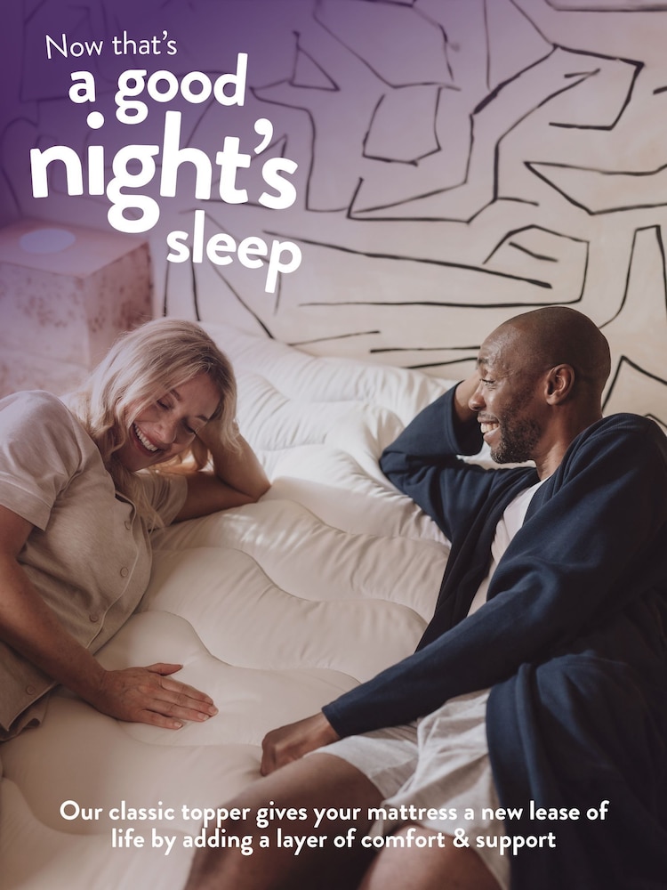 Slumberdown White Sleep Soundly Climate Control Mattress 25cm Topper - Image 2 of 7