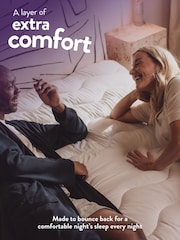 Slumberdown White Sleep Soundly Climate Control Mattress 25cm Topper - Image 4 of 7