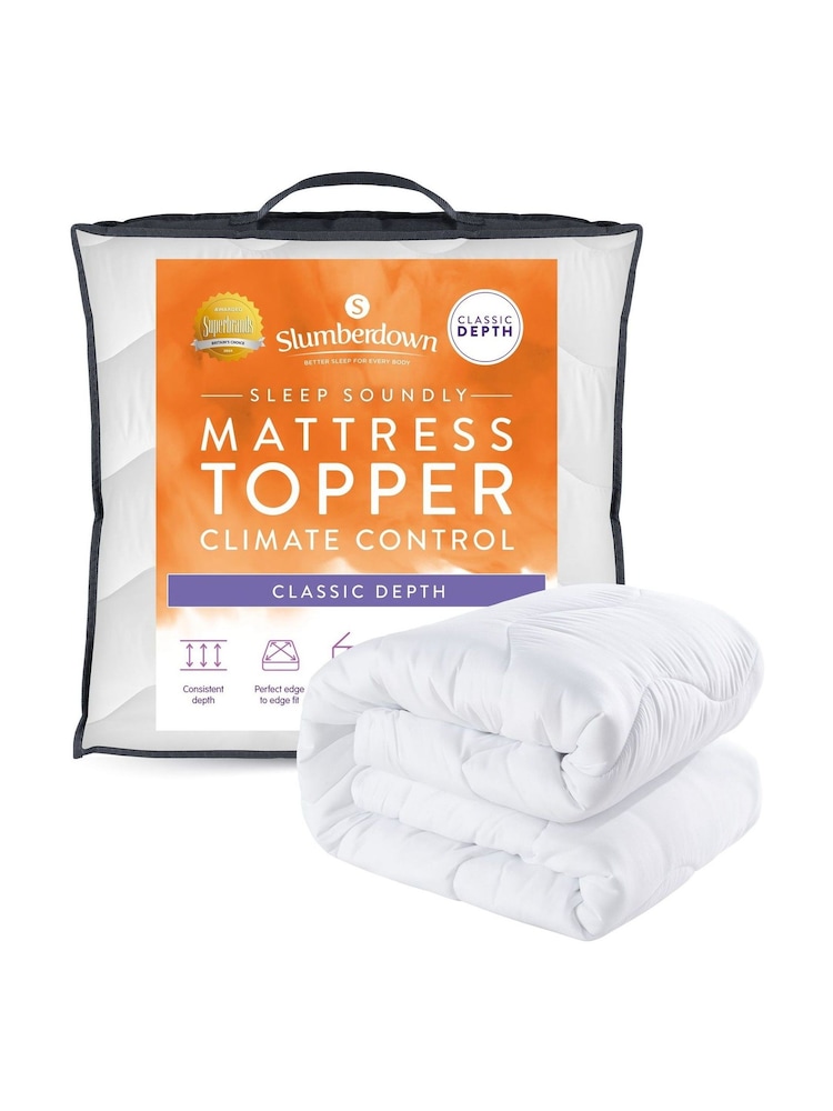 Slumberdown White Sleep Soundly Climate Control Mattress 25cm Topper - Image 7 of 7