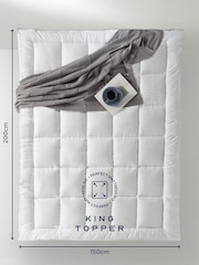 Snuggledown White Luxurious Hotel Mattress 10cm Topper - Image 10 of 12