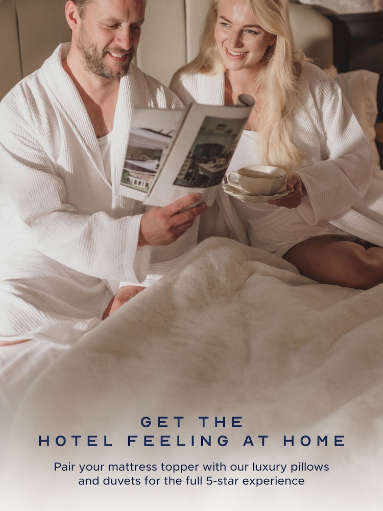 Snuggledown White Luxurious Hotel Mattress 10cm Topper - Image 12 of 12