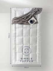 Snuggledown White Luxurious Hotel Mattress 10cm Topper - Image 8 of 12
