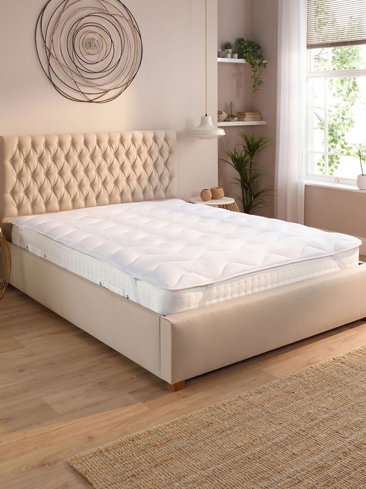 Slumberdown White Sleep Soundly Mattress 2.5cm Topper - Image 1 of 7