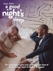 Slumberdown White Sleep Soundly Mattress 2.5cm Topper - Image 2 of 7