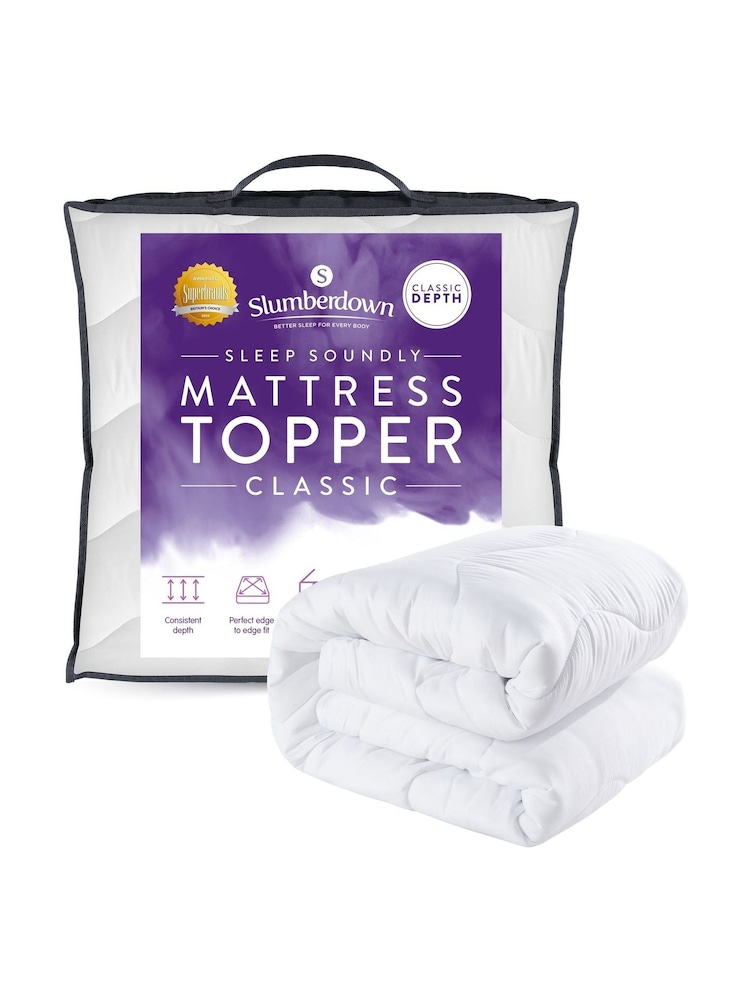 Slumberdown White Sleep Soundly Mattress 2.5cm Topper - Image 7 of 7