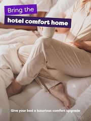 Slumberdown White Sleep Soundly Extra Deep Mattress 10cm Topper - Image 10 of 11
