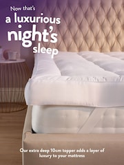 Slumberdown White Sleep Soundly Extra Deep Mattress 10cm Topper - Image 2 of 7