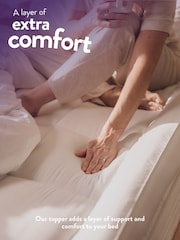 Slumberdown White Sleep Soundly Extra Deep Mattress 10cm Topper - Image 4 of 7