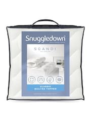 Snuggledown White Scandinavian Knitted Mattress 2.5cm Topper - Image 9 of 9