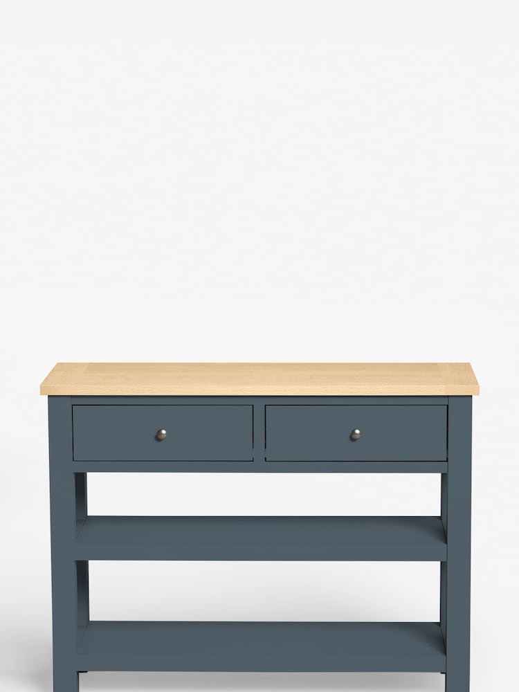 Navy Blue Malvern Cream Large Console Table - Image 6 of 6