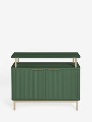 Green Emilie Ribbed Drinks Cabinet - Image 2 of 10