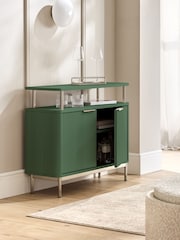 Green Emilie Ribbed Drinks Cabinet - Image 6 of 10