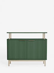 Green Emilie Ribbed Drinks Cabinet - Image 7 of 10