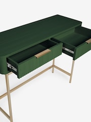 Green Emilie Ribbed Console Table - Image 4 of 8