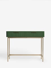 Green Emilie Ribbed Console Table - Image 5 of 8