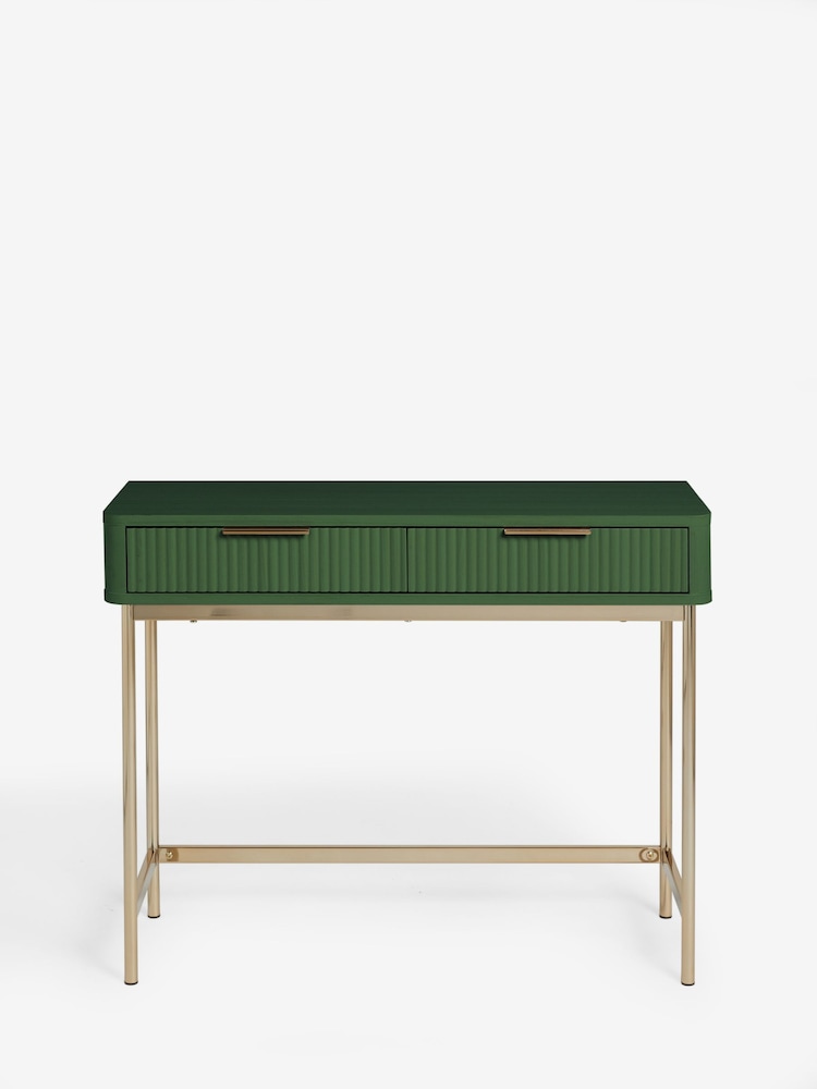 Green Emilie Ribbed Console Table - Image 8 of 8