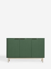 Green Emilie Ribbed Space Saving Large Sideboard - Image 7 of 10