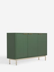 Green Emilie Ribbed Space Saving Large Sideboard - Image 9 of 10
