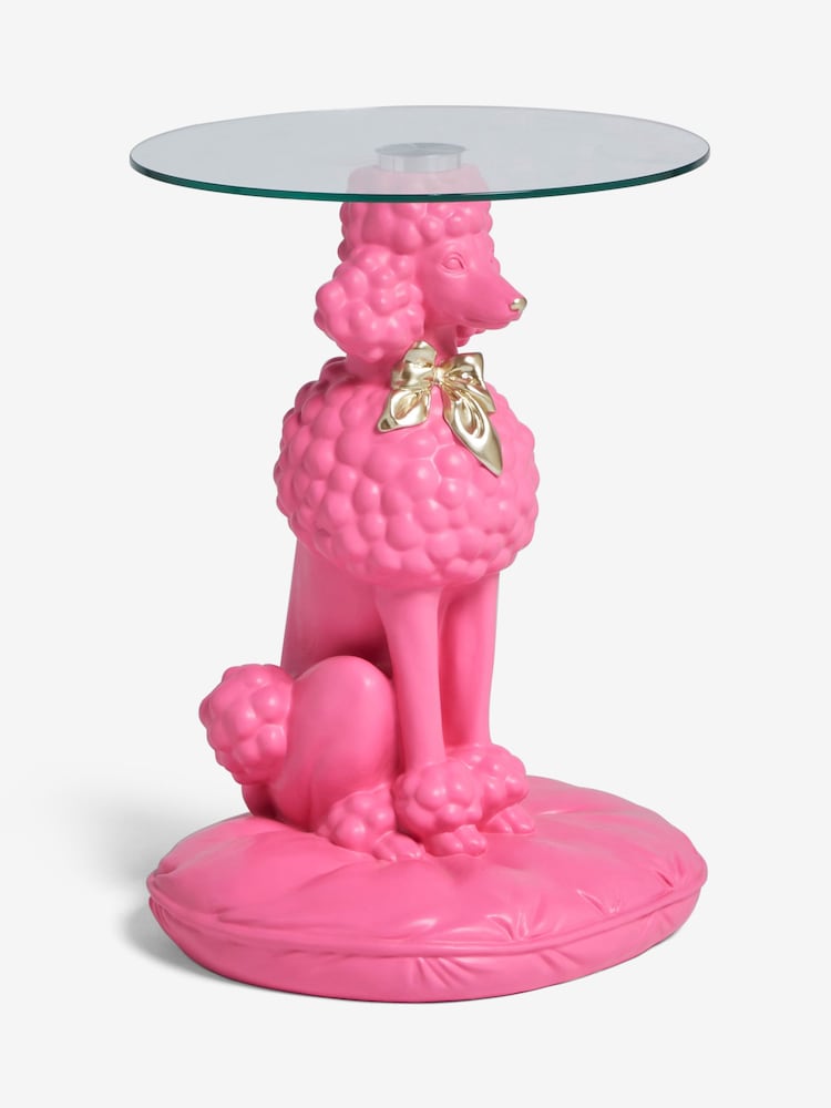 Pink Patricia Poodle Shaped Side Table - Image 4 of 4