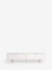 White Evie Gloss Up to 80 inch TV Unit - Image 4 of 8