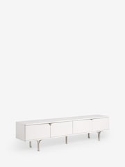 White Evie Gloss Up to 80 inch TV Unit - Image 6 of 8