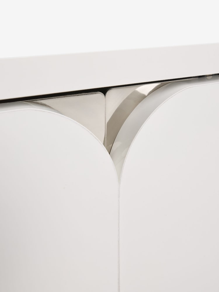 White Evie Gloss Up to 80 inch Slim TV Unit - Image 10 of 10