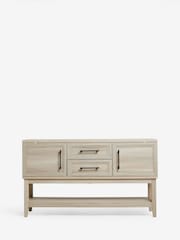 Light Langton Oak Effect Space Saving Large Sideboard - Image 5 of 9