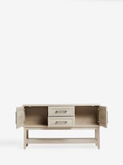 Light Langton Oak Effect Space Saving Large Sideboard - Image 6 of 9