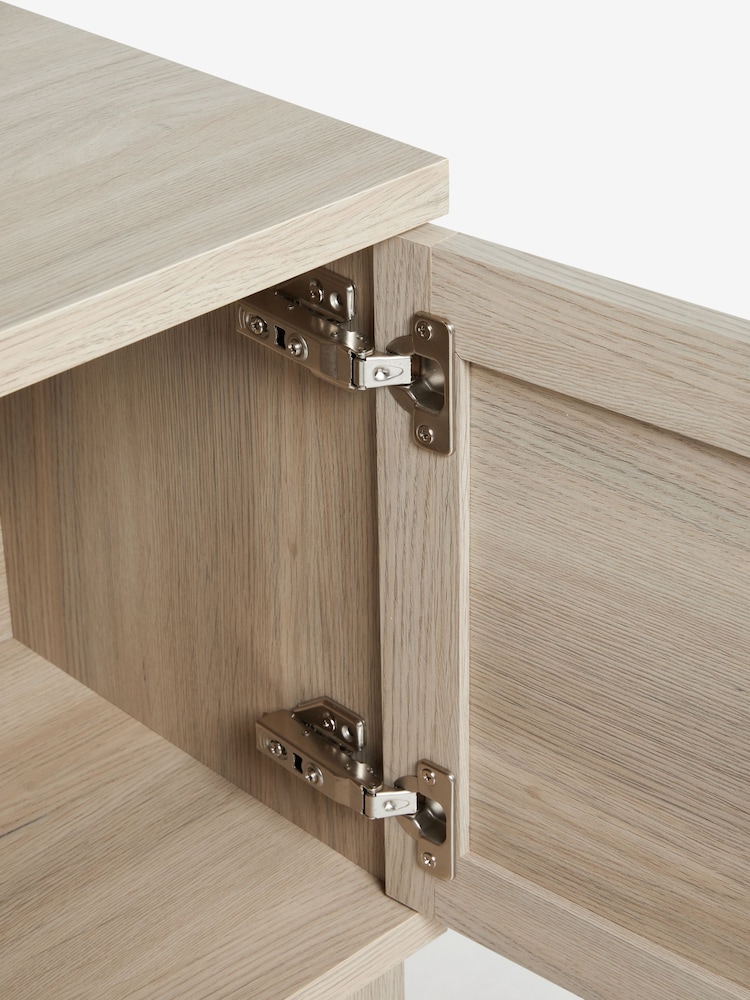 Light Langton Oak Effect Space Saving Large Sideboard - Image 9 of 9