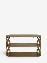 Natural Inder Soild Mango Wood Console Table - Image 7 of 7