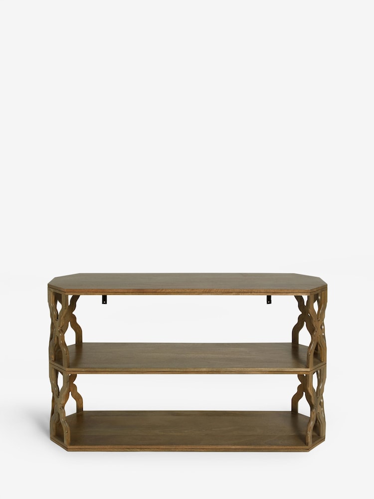 Natural Inder Soild Mango Wood Console Table - Image 7 of 7 Natural Inder Soild Mango Wood Console Table - Image 7 of 7