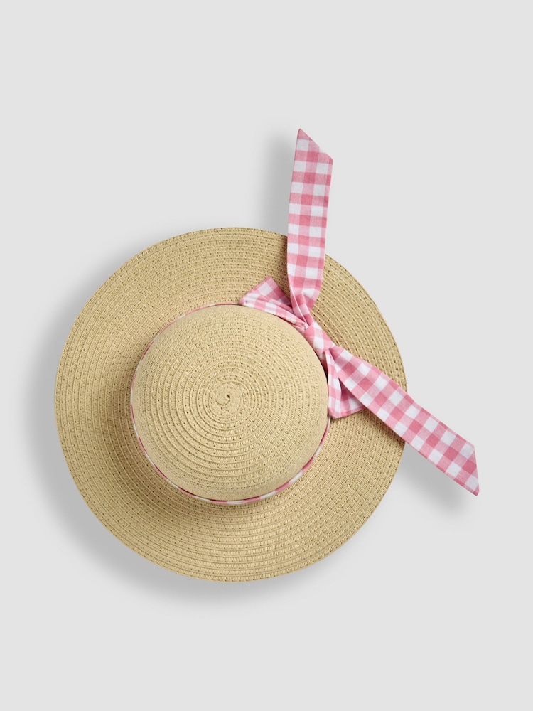 JoJo Maman Bébé Straw Sun Hat - Image 3 of 4