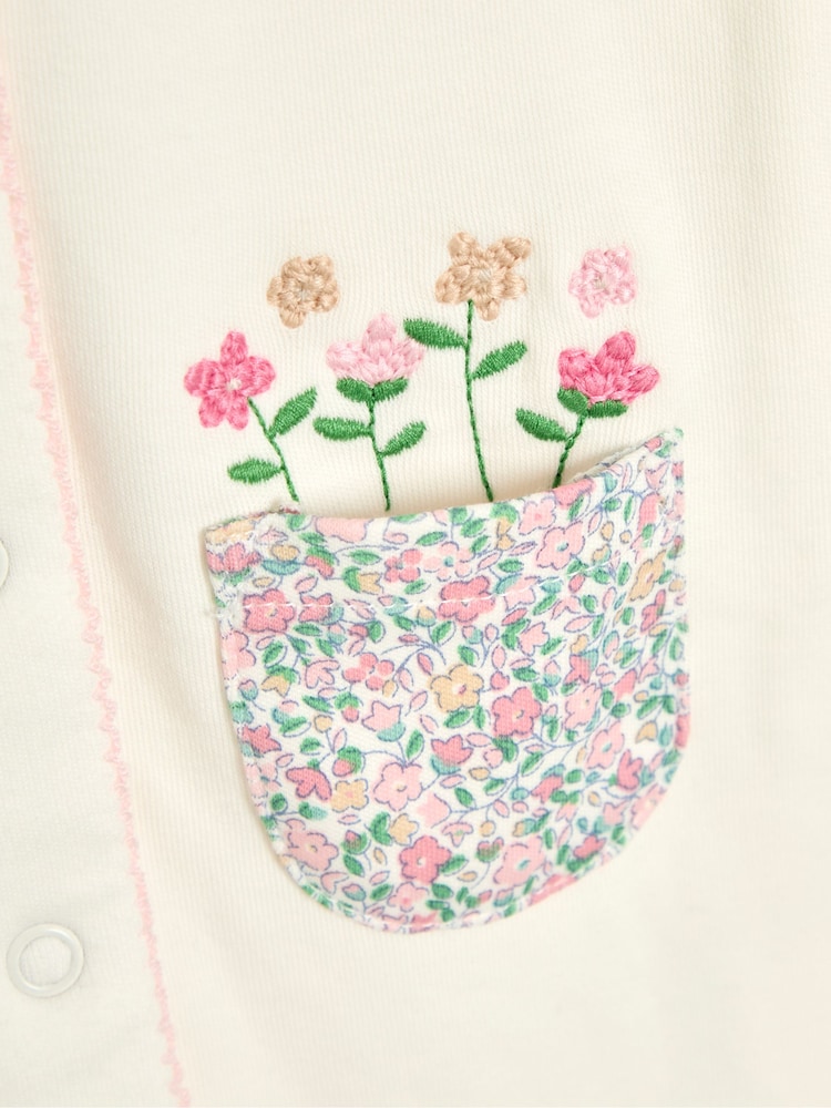 Jojo Maman Bébé Footed Collar 100% Bombaž vezena pijaca za spanje - Slika 6 iz 6 Jojo Maman Bébé Footed Collar 100% Bombaž vezena pijaca za spanje - Slika 6 iz 6
