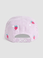 JoJo Maman Bébé Lilac Embroidered Cap - Image 3 of 4