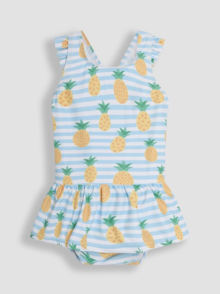 JoJo Maman Bébé Stripe Swimsuit with Nappy - Image 1 of 3