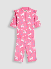 JoJo Maman Bébé Unicorn Unicorn Sun Protection Suit 2 Piece - Image 1 of 9