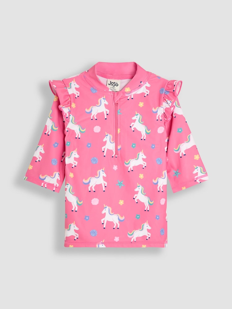 JoJo Maman Bébé Unicorn Unicorn Sun Protection Suit 2 Piece - Image 2 of 9
