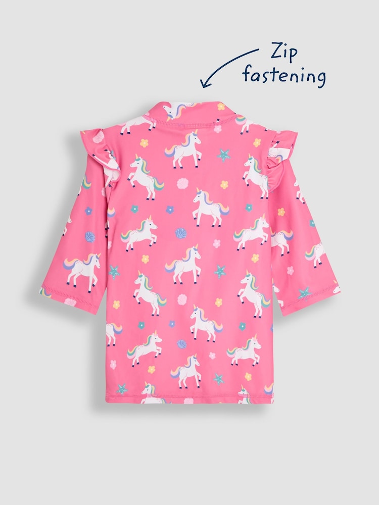 JoJo Maman Bébé Unicorn Unicorn Sun Protection Suit 2 Piece - Image 5 of 9