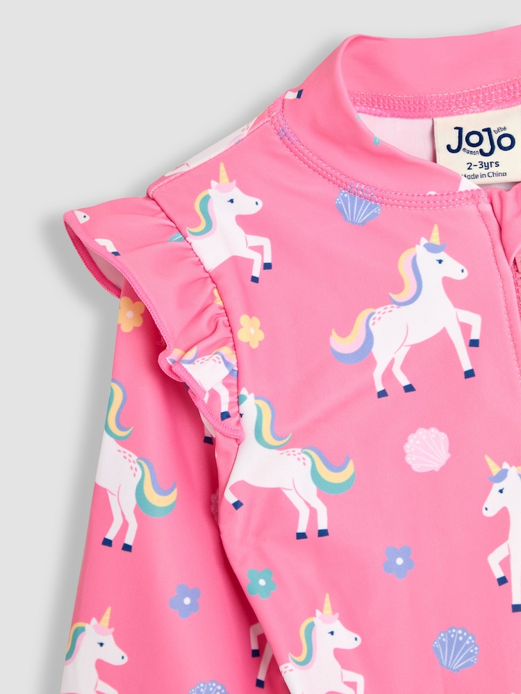 JoJo Maman Bébé Unicorn Unicorn Sun Protection Suit 2 Piece - Image 9 of 9
