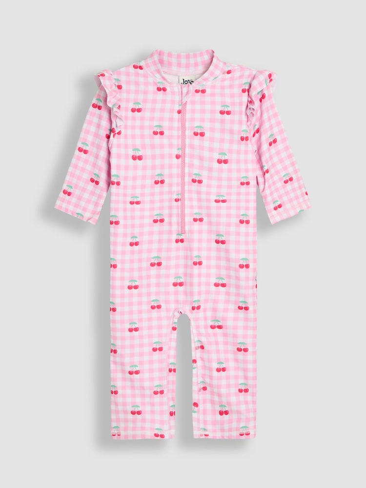 JoJo Maman Bébé Gingham Sun Protection Suit - Image 1 of 5