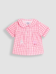 JoJo Maman Bébé Pink Peppa Pig Character Classic Woven Pyjamas - Image 2 of 6