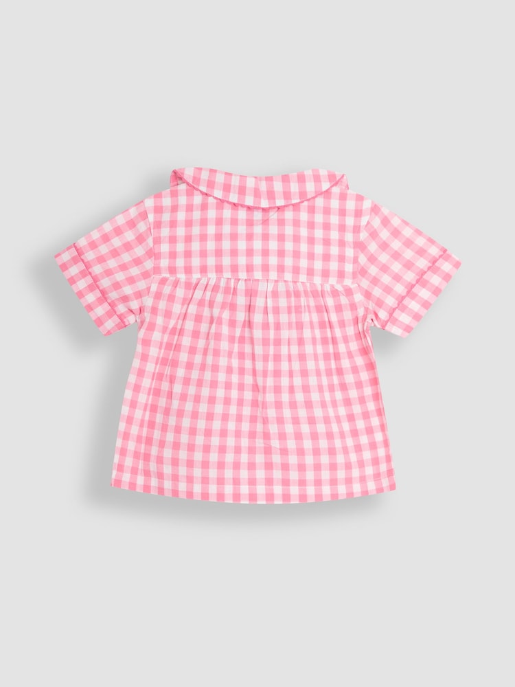 JoJo Maman Bébé Pink Peppa Pig Character Classic Woven Pyjamas - Image 3 of 6