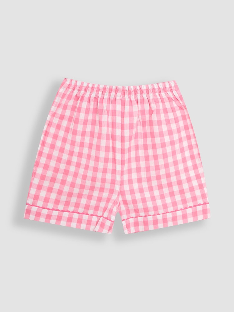 JoJo Maman Bébé Pink Peppa Pig Character Classic Woven Pyjamas - Image 4 of 6