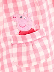 JoJo Maman Bébé Pink Peppa Pig Character Classic Woven Pyjamas - Image 6 of 6