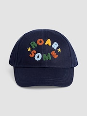JoJo Maman Bébé Navy Appliqué Cap - Image 2 of 4