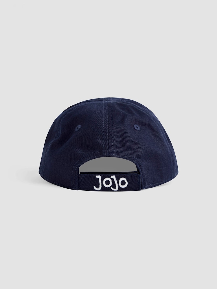 JoJo Maman Bébé Navy Appliqué Cap - Image 4 of 4