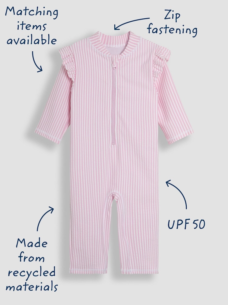 JoJo Maman Bébé Stripe Sun Protection Suit - Imagen 2 de 5