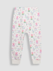 JoJo Maman Bébé Cream Peppa Pig Jersey Pyjamas - Image 4 of 11