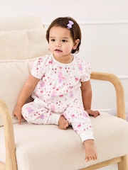 JoJo Maman Bébé Cream Peppa Pig Jersey Pyjamas - Image 5 of 11
